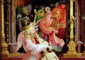 Englemusikanter, fra Englekoncerten fra Isenheim-altertavlen, ca. 1512-16